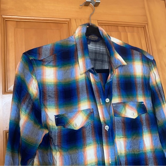 Gap + Pendleton super soft plaid botton down flannel - Picture 2 of 2